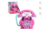 DISNEY JUNIOR MINNIE MOUSE RING ME ROTARY PHONE BRAND NEW IN BOX!!!