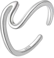 [LINGBG JEWELRY] Toe Rings 925 Sterling Silver Toe Rings Adjustable Toe Rings for Women Gold Plated Toe Ring Summer Beach Foot Jewelry Gifts for Girls