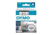 DYMO Black on Clear 24mmx7m Tape