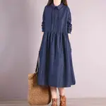 韓系襯衫連身裙洋裝(KDDQ-9890)【KISSDIAMOND】
