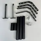 Coat Rack Cactus Vertical Rack Wall Mounted Tree Branch 8 Hooks Metal Black New