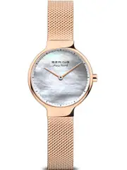 Bering 15527-364 Mother Of Pearl Dial Rose Gold Stainless Steel Womens Watch