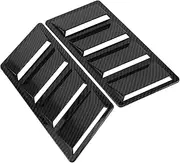 MAGICLULU 2Pcs Hood Vents Cover for Car Engine Ventilation Durable Abs Car Hood Scoop Decoration Easy Adhesive Installation for Various Vehicle Models Enhance Exterior Style