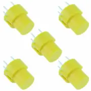 5 x Yellow Round PCB Keyboard Tactile Push Switch SPST