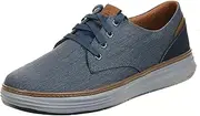 [Skechers] Mens Moreno Canvas Oxford Blue Size: 11.5 Wide