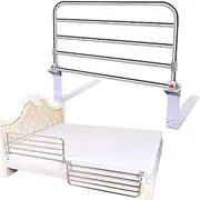 Anti- Fall Safety Bed Side Rail Handrails for Disabled Elderly Pregnant Woman Folding Portable Bed Handle Assist(Tool- Free Assembly) Adjustable Height (Size : 60cm) (90cm)