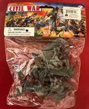 Vintage Authentic Gettysburg Civil War Action Figures PVC 14pc Toy Soldier NEW