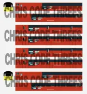 Adhesive Vinyl Coach Decal OO Gauge Hornby, Lima & Bachmann - RES PCV & GUV Set