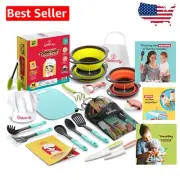 All-In-One Kids Baking Set – Includes Chef Hat, Apron & Safe Cooking Utensils