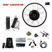 TDR 1500W Rear Wheel Ebike Conversion Kit Electric Bicycle 26" 48v 15AH BATTERY