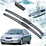 ,For Mazda,For Protege,For Family 323 BJ 1998 1999 2000 2001 2002 2003 Accessories Car Front Windscreen Wiper Blade Brushes U Type J Hook