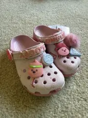 Crocs X Zanmang Loopy Classic Clog Pink Kids Size C10