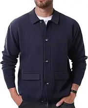 [Mkjuuior] Knitted Sweater Men Three-Dimensional Patchwork and Woolen Jacket Top for Spring