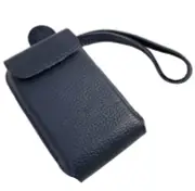 Dexcom G6 Receiver Touchscreen Genuine Leather Case with Clip dark blue