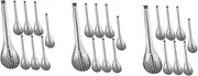 Gatuida 24 Pcs Serving Spoon Set Stainless Steel Slotted for and Multi-Function for Cooking and Catering