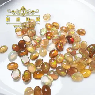●藝釩珠寶●衣索比亞蛋白石橢圓&圓[半寶石系列]金工、鑲嵌、裸石、蛋面、金屬線編、遊彩效應