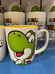 Nintendo World Super Yoshi Character Mug Cup NEW Luigi Mario Peach