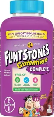 Flintstones Complete Gummies, Kids Vitamins with Vitamin C for Toddlers and Chil