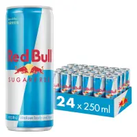 在飛比找momo購物網優惠-【Red Bull】紅牛無糖能量飲料250mlx24罐/箱_