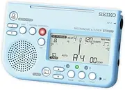 Seiko STH200BL Metronome Tuner, Loud Volume, Can Be Attached to Music Stands, Perfect for Brass Band, Blue