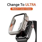 Watch Case with Screen Protector Compatible with Apple Watch Series 8 7 41mm 45mm / Series 6 5 4 SE 40mm 44mm Scratch Resistant Dust Proof Bumper Full Cover Ha