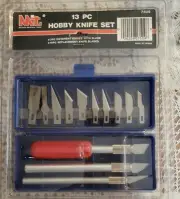 NEW MIT Brand 17-pc HOBBY KNIFE SET Modeling Craft Shop Precision Scrapbooking