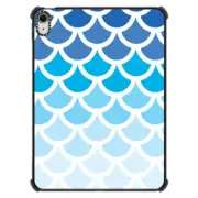 iPad Air 11-inch (M2/M3) iPad Impact Case Blue Ombre Mermaid Scales