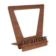 Now Playing Record Holder Now Playing Wood Stand Record Storage Rack Holds 5 LP