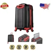 Expandable 21-Inch Lightweight Hardside Spinner Luggage with Laptop Compartment