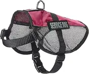 Dogline Service Dog Vest, 17 by 21-Inch, Pink