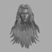 Castlevania Alucard Dracula Vampire custom head for 4" 6" 7" 12" action figures