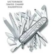 Victorinox Swiss Champ Silver Tech Swiss Army Knife MultiTool Swisschamp