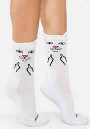 [RIPNDIP] Nerm Face Mid Socks