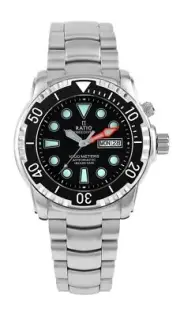 RATIO FreeDiver Helium-Safe Black Dial Automatic 1068HA96-34VA-BLK Mens Watch