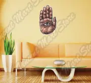 Hand Eye Hamsa Happiness Luck Health Wall Sticker Room Interior Decor 20"X25"
