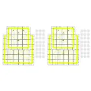 Quilting Templates, Fabric Cutting Ruler for Craft Project Fabric Quilting