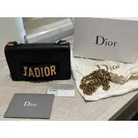 在飛比找蝦皮購物優惠-Dior j’adior mini鏈條包 黑色 牛皮 woc
