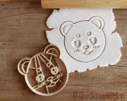 Bear Teddy Head Bear Forest Cartoon Character Plush Toy Kid Cookie Cutter