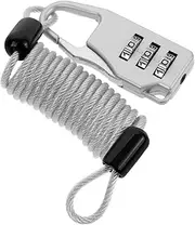Mobestech Multi-Purpose Locking Cable Wire Rope Lock for Luggage Spring Cord Lock Fridge Lock