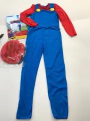 Disguise Super Mario Big Kid Costume Jumpsuit with Hat and Mustache L (10-12)