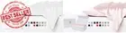 Set of 2 Mulberry Silk Pillowcases Standard Size White Blush Luxury Soft Sleep