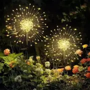 Solar LED Firework Fairy Light Outdoor Garden Decoration Lawn Pathway Light for