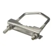 U Bolt Clamp 3.9" x 2.36" Antenna Mast Clamp Support Bracket Mast Pipe Bracket