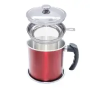 Bacon Grease Container with Strainer,Kitchen Oil Container Can with Strainer ...