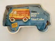 Vtg 1978 Van Cake Wilton Party Bus Cake Pan Original Sheet Mystery Scooby Doo