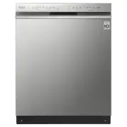 LG 14 Place QuadWash Dishwasher - Built Under - Platinum Steel XD4B24UPS