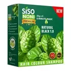 Siso Premium Noni Black Hair colour shampoo 20g (20g Pack x 6) | Ammonia Free