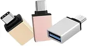 USB 3.1 Type C Male to USB 3.0 A Female Converter USB-C Data Cable OTG Adapter (Rose Gold)