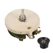100W 50R Ohm Wirewound Ceramic Potentiometer Variable Rheostat Resistor W Knob