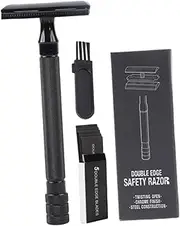 Ipetboom Old Style Manual Shaver Double Razor Safety Razor for Body Hair Lightweight Non-skid Grip Travel Tool
